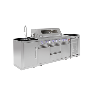 Fabricant de sortie d'usine Cuisine extérieure Armoire en acier inoxydable Réfrigérateur BBQ Grills à gaz pour la fête - Product Image 6