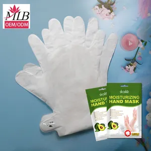 Moisturizing face mask and hand care mask gloves private label whitening spa gloves for hand mask