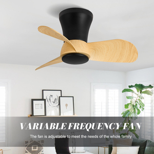 Ventilateur de plafond électrique de 28 pouces, couleur blanc noir, boîtier en ABS, <span class=keywords><strong>mini</strong></span> taille, moteur DC en cuivre pur - Product Image 3