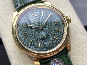 Reloj Mecánico de Lujo de Súper Calidad, 40 mm, 8+ de Fábrica, Acero 904, Movimiento ETA 7140, 52509, Dorado Verde, 1908 - Product Image 2