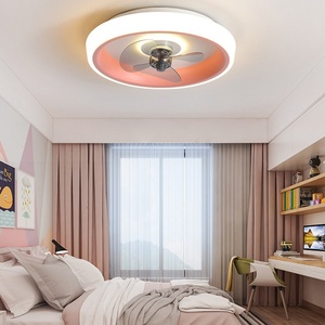 Ventilateur de Plafond LED Moderne avec Télécommande Intelligente Silencieux Invisible pour Chambre et Salon Lumière Chaude pour Enfants - Product Image 3