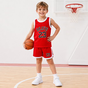 Ensemble short <span class=keywords><strong>de</strong></span> <span class=keywords><strong>basket</strong></span> sans manches <span class=keywords><strong>pour</strong></span> enfants 100 % polyester, vêtements <span class=keywords><strong>de</strong></span> sport <span class=keywords><strong>pour</strong></span> garçons, <span class=keywords><strong>tenue</strong></span> d'été <span class=keywords><strong>pour</strong></span> équipe, tailles 90-160, personnalisable OEM, marque privée - Product Image 3