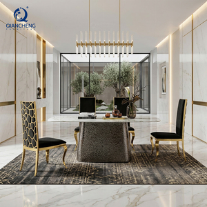 Tavolo <span class=keywords><strong>da</strong></span> <span class=keywords><strong>pranzo</strong></span> in acciaio inossidabile artigianale su misura per 10 persone mobili turchi dubai in marmo artificiale tavolo <span class=keywords><strong>da</strong></span> <span class=keywords><strong>pranzo</strong></span> - Product Image 2