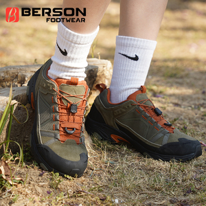 Chaussures de randonnée et de trail légères unisexes en daim et maille imperméables à lacets rapides pour toutes les saisons - Product Image 2