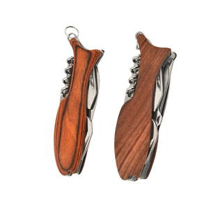 มีดพับอเนกประสงค์รูปปลา ใบมีดสแตนเลส ด้ามไม้ ใช้ได้ทั้งในบ้านและนอกบ้าน เหมาะสำหรับเป็นของขวัญ - Product Image 5