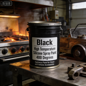 <strong>Black</strong> High Temperature Spray <strong>Paint</strong> 400 Degrees Appliance <strong>Paint</strong> for <strong>Stove</strong> and Vehicle Accessories Hw-400 - Product Image 4