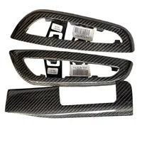 Moulures intérieures en fibre de carbone véritable pour console centrale, panneau de seuil de porte pour BMW Série 3 E46 98~05, remplacement du tableau de bord 2 portes