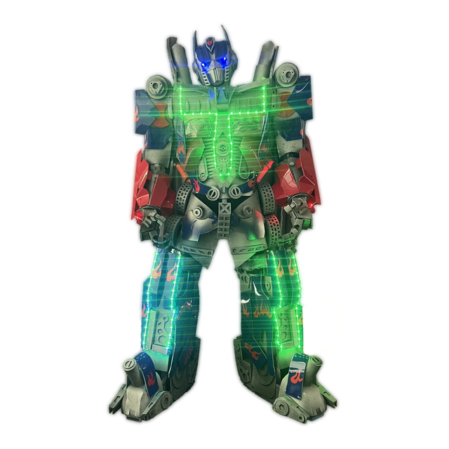 Huge Size Robot Suits Wearing Led Light Robot Perform for Children VR Industry Carnival Entertainment DJ Show