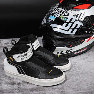 Botas de Motocicleta Nuevas 2023, Zapatos Casuales para Hombre, Zapatos de Cuero de Microfibra para Motocicleta - Product Image 2