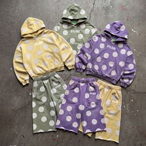 Conjunto de Sudadera con Capucha y Pantalones Cortos de Alta Calidad, 420 g/m², para Hombre, Estilo Deportivo, Unisex, Nuevo Diseño de Moda, Fabricante de Conjuntos Deportivos - Product Image 1