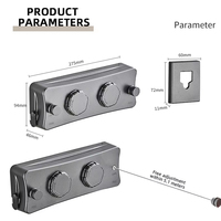 SANIPRO ligne de linge de séchage en acier inoxydable murale sans poinçon Double corde à linge rétractable pour suspendre les vêtements