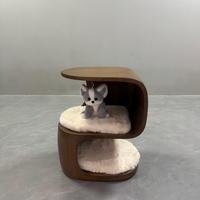 Table d'appoint en fibre de verre pour animaux de compagnie, table d'appoint moderne minimaliste pour salon, table basse multifonctionnelle pour chat