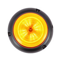 12V 24V LED-Rundumleuchte Bernsteinfarbene Stroboskop-Warnleuchten mit Magnetbefestigung und Flexi-DIN-Halterung für LKW, Traktoren, Gabelstapler, Busse