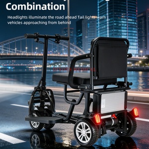 Scooter Eléctrico Plegable DIVOUS de 4 Ruedas, Alta Velocidad, Marco Compacto de Aleación de Aluminio, para Adultos Mayores, Motor de 24V 250W, 10AH - Product Image 1