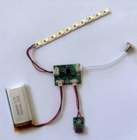 Kit de module LED DIY 5V avec bande LED pour veilleuse DIY, contrôle tactile de la luminosité, rechargeable par USB Type C