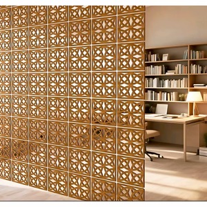 Paneles Divisores de Habitaciones Modulares de Madera, Color Chocolate, Corte Láser, Pantalla Colgante Portátil para División de Espacios Interiores - Product Image 4
