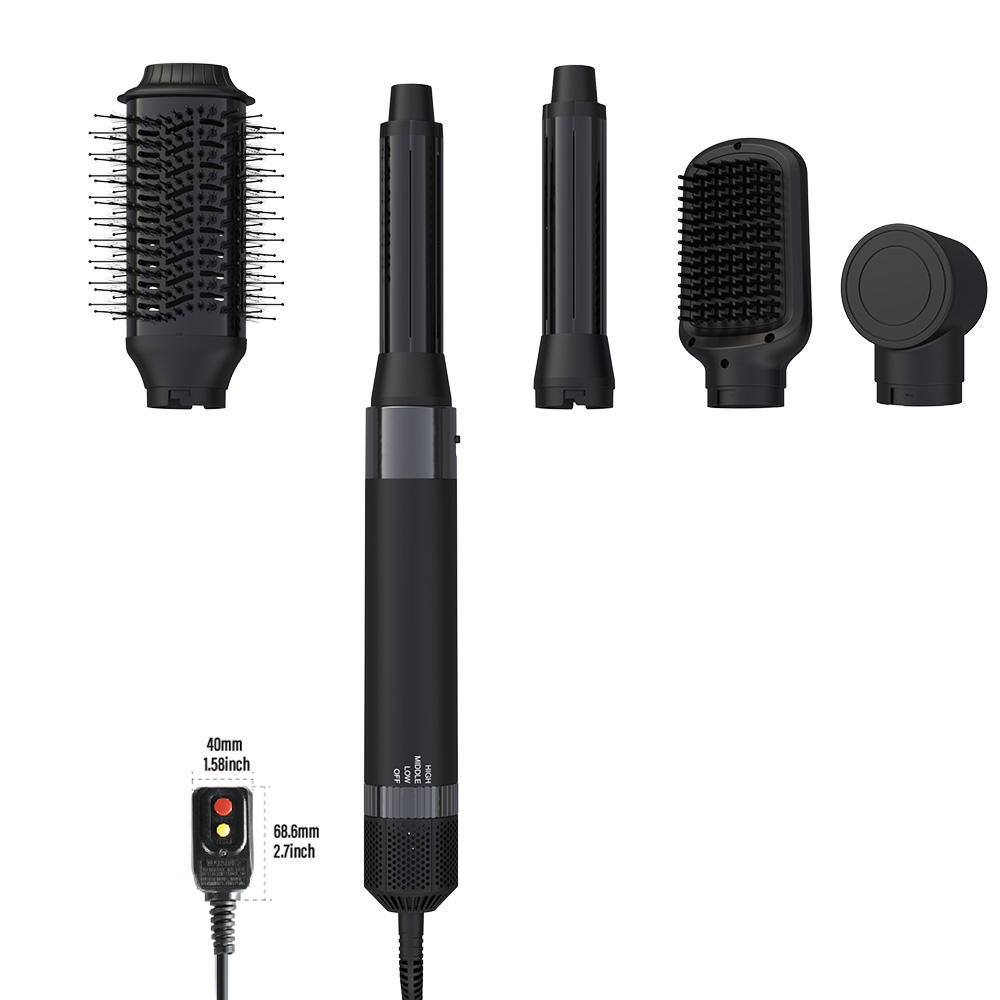 Fashion Ionic Hair Dryer Brush in Interchangeable Styler with