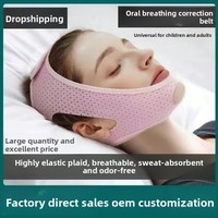 Mentonnière réglable Apnée du sommeil Solution de ronflement pour adultes Dormeurs à bouche ouverte Bande anti-ronflement Patchs de soins multi-régions