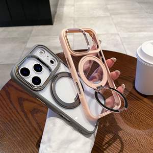 Étui de téléphone magnétique de haute qualité Business 360 ° Transparent Stand pour <span class=keywords><strong>iPhone</strong></span> 17 Pro Max - Product Image 1