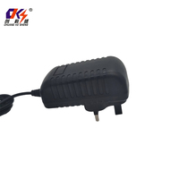 Adaptateur d'alimentation 12V2A 24W AC-DC avec prise UK, matériau PC ABS, garantie de 3 ans, pilotes LED, prises de voyage