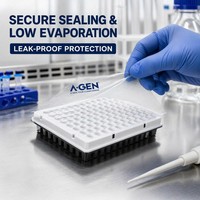 Plaque PCR blanche à 96 puits de 100 µl, sans RNase ni DNase, sans pyrogène, standard SBS, consommables de laboratoire pour PCR quantitative