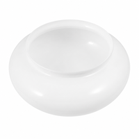Commande en gros d'abat-jour en verre soufflé à la main, blanc laiteux, gravé à l'acide, en verre sodocalcique, pour pièces de rechange de plafonniers