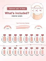 Xianxing Beauty ongles français toile d'araignée squelette fantôme visage long carré ongles à presser matériau ABS