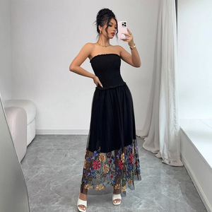 Vestido Tubo con Bordado Floral, Sexy y Casual para Mujer, Verano 2026 - Product Image 4