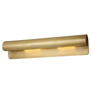 Luminaire mural linéaire de luxe pour galerie d'art moderne, idéal pour chambre et salle de bain, style vintage or horizontal pour œuvres d'art murales - Product Image 1