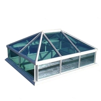 Ventana de techo de vidrio de aluminio, tragaluz automático eléctrico