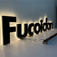 Enseigne lumineuse en acrylique personnalisée, enseignes murales avec logo, enseignes commerciales, enseignes extérieures