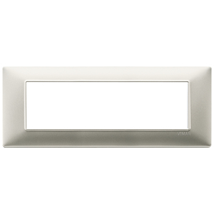 Vimar Matt Nickel Wall <b>Switch</b> Plate 25.6 Cm Length 8 Cm Width 0.9 Cm Height - Product Image 1