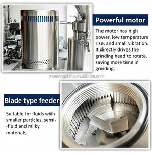 YN Multi-function Colloid Mill Sesame Bean <b>Paste</b> Nut Processing Machine Pistachio <b>Grinding</b> Line Peanut Butter Making Machine - Product Image 4