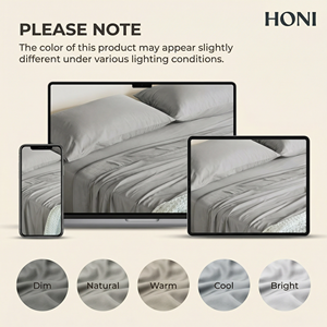 <span class=keywords><strong>Set</strong></span> di <span class=keywords><strong>Lenzuola</strong></span> Rinfrescanti HONI OEM/ODM di Lusso OEKO-TEX Blu Perla Tinta Unita 4TC 50% Poliestere 50% - Product Image 5