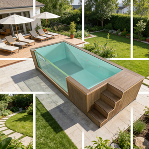 Piscina Pequeña en Contenedor para Viviendas Privadas, Servicios de Diseño e Instalación Personalizados Disponibles, Perfecta para Cualquier Entorno - Product Image 4