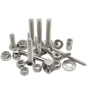 Customized stainless steel 201 202 304 metric bolts and nuts