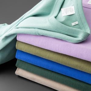 Venta al por mayor de camisetas de Algodón 100% con logotipo personalizado para hombre, camisetas casuales lisas para hombre en blanco - Product Image 1