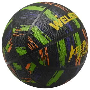 Official size 7 colorful rubber basketball for Manufacturer sale cheap price ball