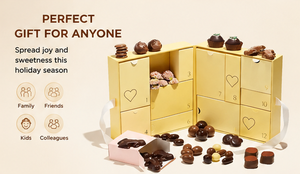 12 Day Christmas Chocolate Advent <b>Calendar</b> with Premium Treats Decorative Gift Packaging for Holiday Celebration and Sharing - Product Image 3
