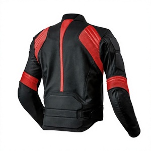 Chaqueta de Motociclismo de Cuero Vacuno Genuino para Hombre, con Protección de Nivel 2 CE y Soporte para la Espalda - Product Image 2