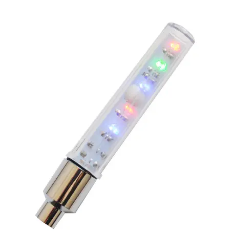 Waterproof LED Tyre Wheel Valve Cap Light 7 Colors in 1 Flashing Bike Tire Stem Rim Lamp Neon Lights for Car Bicycle Motorcycle