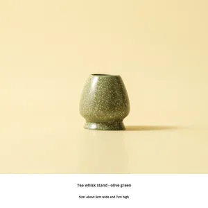 Juego de cuencos de cerámica Chasen Matcha ecológico, batidor japonés, soporte de libros, Kit de Ceremonia de té estilo dinastía Song hecho a mano - Product Image 6