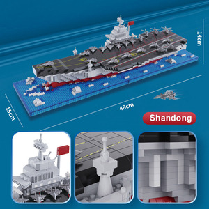 Khối Đồ chơi nhựa tàu sân bay Tàu chiến mô hình quân sự khối xây dựng thiết lập cho người lớn - Product Image 5
