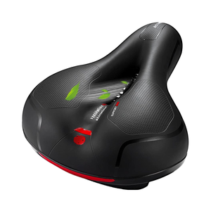 Sillín de <span class=keywords><strong>bicicleta</strong></span> con doble absorción de golpes, impermeable, Diseño ancho, para hombres y mujeres, cómodo cojín de asiento de espuma viscoelástica para <span class=keywords><strong>carretera</strong></span> Simple - Product Image 1