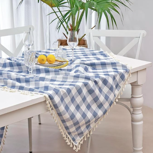 <span class=keywords><strong>Tovaglia</strong></span> a Quadretti 100% <span class=keywords><strong>Cotone</strong></span> per Picnic all'Aperto Decorazione Natalizia - Product Image 5