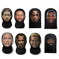 Masque intégral respirant et amusant à motif All-Star de basketball personnalisable, idéal pour les fêtes, festivals et vacances