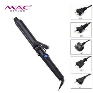 <span class=keywords><strong>Fer</strong></span> à boucler électrique 450F Classic Curls avec baril en céramique PTC, température réglable (122-450F), écran LCD, rapide et pratique pour la maison - Product Image 6