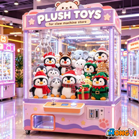 Peluche pingouin adorable de 8 pouces, design animal, jouet en peluche doux, idéal pour les machines à griffes et les distributeurs automatiques, vente en gros