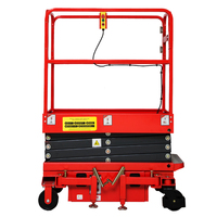 Plateforme élévatrice compacte autopropulsée électrique UNW 6-14m, mini nacelle à ciseaux, certifiée CE ISO, capacité de charge 300kg, carbone