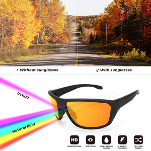 Gafas para correr Gafas de sol deportivas polarizadas Gafas de sol con montura tr90 con lentes rosa azul verde dorado - Product Image 2